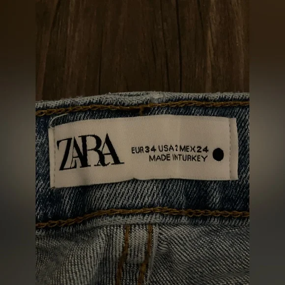 Zara Front Pocket Wide Leg Jeans - Picture 4 of 4